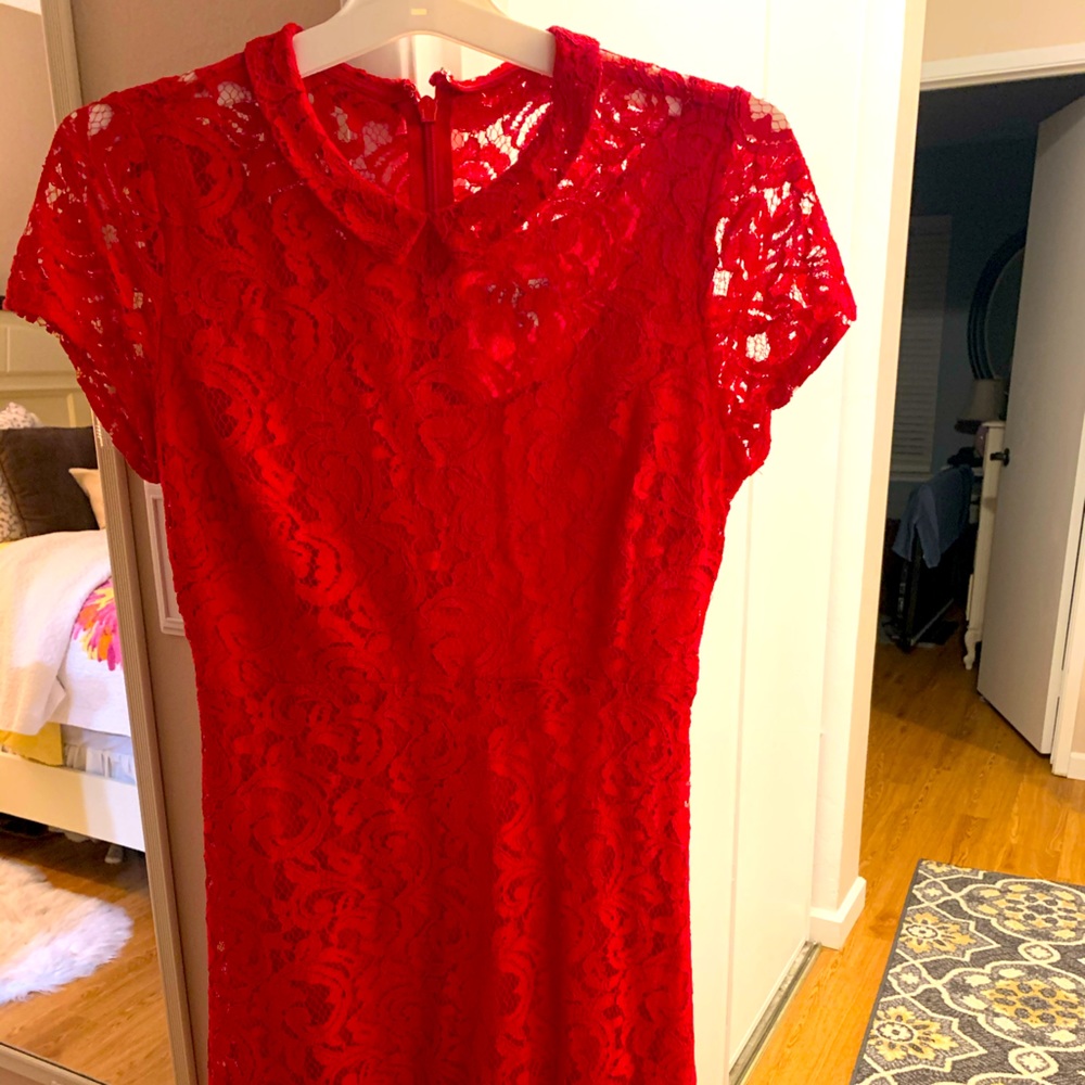 Eva Mendes Red cocktail dress size 2